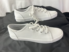 Keds White Leather Memory Foam Sneaker Low Top Lace Up Women 4.5 M - $21.18