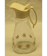 Log Cabin Syrup Dispenser Bottle Atomic Gold Starburst Anchor Hocking Gl... - £13.23 GBP