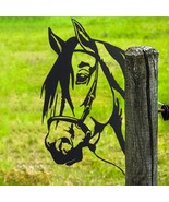 Horse Metal Sign Peeping Outdoor Wall Decor - $462.05 MXN