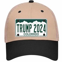 Trump 2024 Colorado Novelty Khaki Mesh License Plate Hat - £22.79 GBP