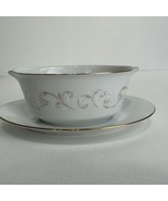 Noritake Duetto Gravy Boat &amp; Attached Underplate 430958 - $34.64