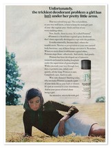 Pristeen Vaginal Spray Deodorant Nice-To-Be-With Girl Vintage 1969 Magaz... - $9.70