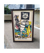 SALE Death Tarot Card  Wood Box      Tarot Box   Jewelry Box  Stash Box - $27.34 CAD