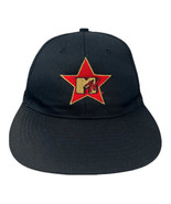 Vintage MTV 1998 Hat Cap Movie Awards Black Gold Embroidered &#39;90s - $29.25 CAD