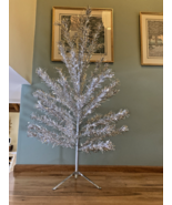 MCM Vintage 6 Ft Silver Glow Aluminum Christmas Tree w/ Box  57 Branch - $620.58 CAD