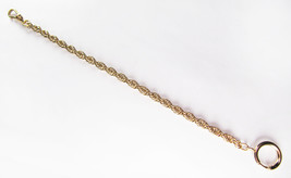 Gorgeous Vintage Large Rope 12K Gold Filled BAB 8.25&quot; Pocket Watch Chain - £54.50 GBP