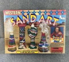 NSI Western Sand Art Design Kit #9350 Art for Kids 1995  New Sealed Vintage - $25.23