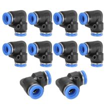 10 PCS, Push In Pneumatic Quick Connect Fittings, Equal Elbow 8mm OD - $16.47