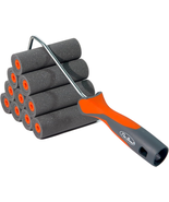 11 Pack 4&quot; High Density Foam Paint Roller Kit, Special Caved-In Foam Rol... - $440.63 MXN