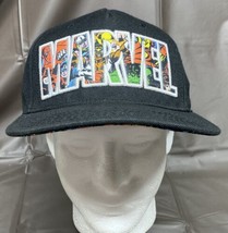 Marvel Avengers Black Snapback Adult Hat Baseball Cap Flat Brim Adjustable - £9.69 GBP