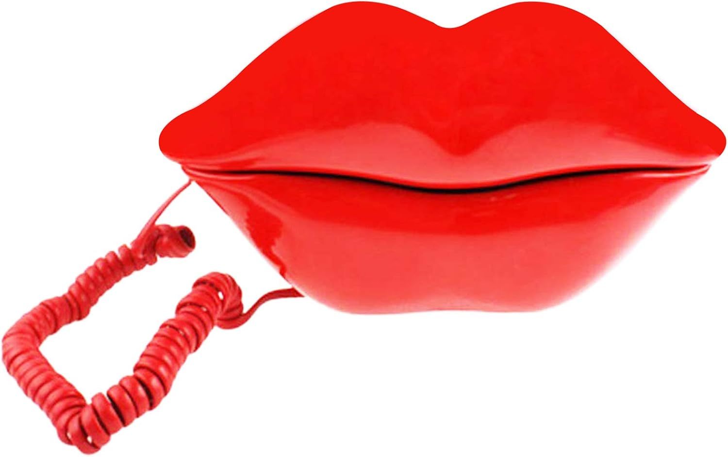 Telpal Red Mouth Telephone Wired Novelty Sexy Lip Phone Gift Cartoon Sha... - $31.94