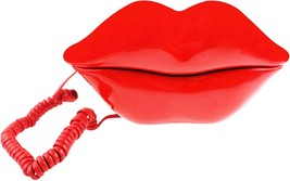 Telpal Red Mouth Telephone Wired Novelty Sexy Lip Phone Gift Cartoon Sha... - $31.94
