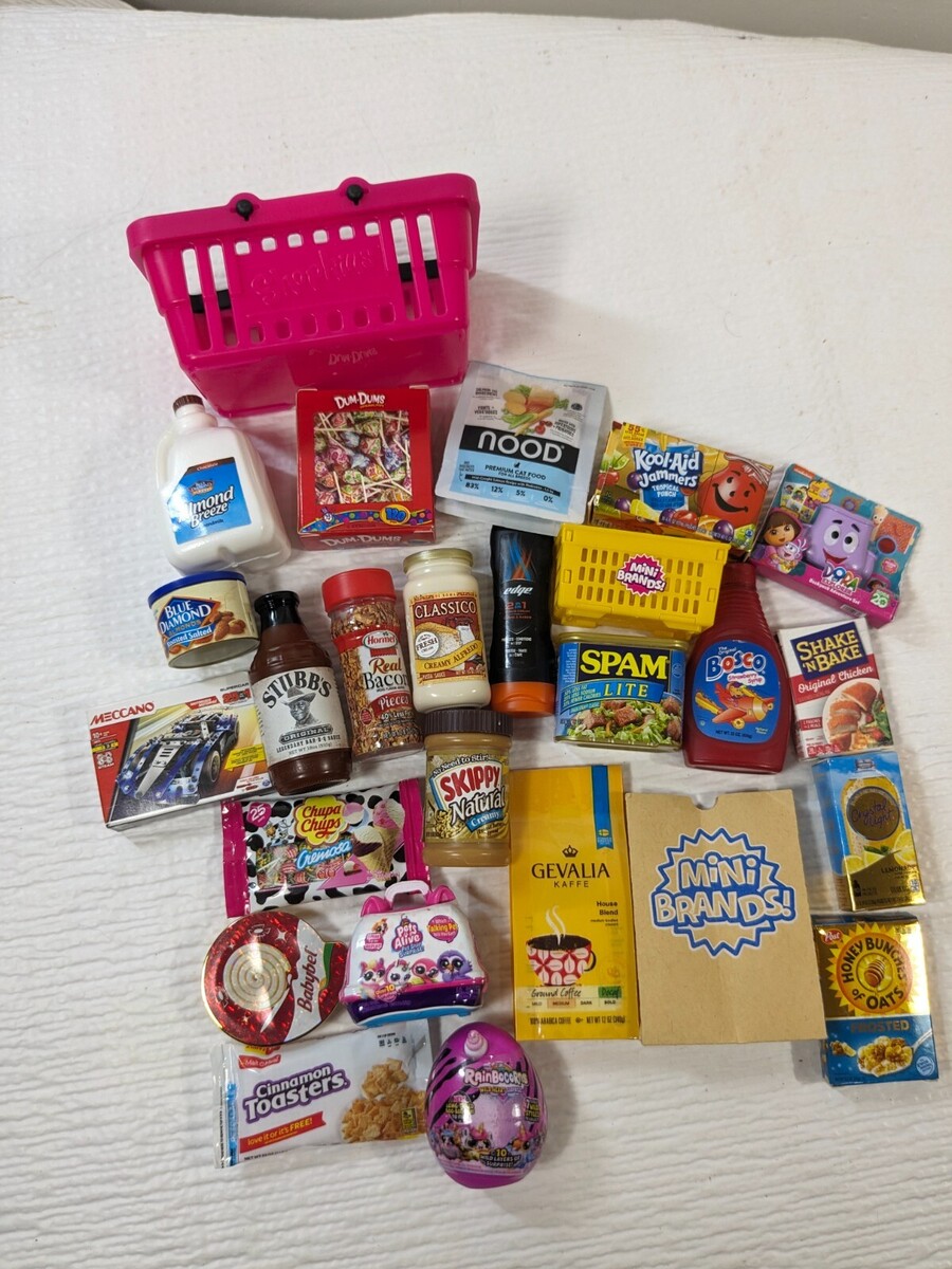 ZURU 5 Surprise Mini Brands Food set 25 lot grocery supermarket dollhous... - $35.00