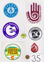 Lot of Marijuana Industry Stickers-Colorado MMJ Dispensary Weed Edibles ... - £19.40 GBP