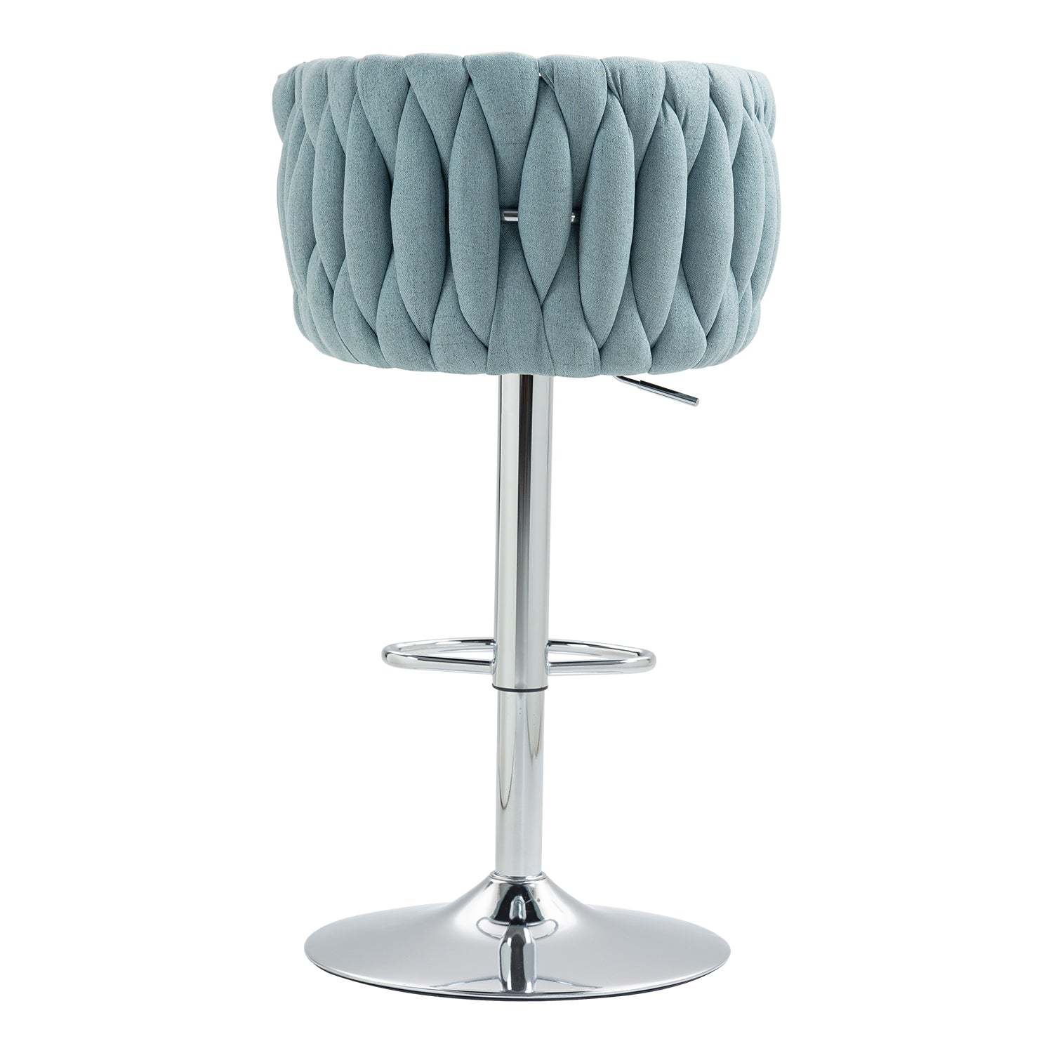 Blue Swivel Bar Stools (Set of 2) - Adjustable Item image 6