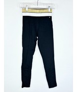 Victorias Secret Pink Active Black Leggings Gold Bling Stripe Band S Ank... - $27.60 CAD