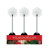 Alpine QLP232BB-12 Solar Snowflake Flashing Garden Stakes - pack of 12 - £180.50 GBP