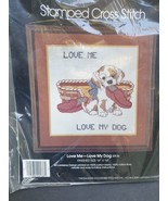 1983 Golden Bee Love Me Love My Dog Stamped Cross Stitch Kit Pet Puppy #... - £16.64 GBP