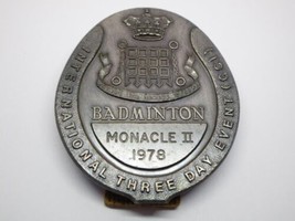 Vintage 1978 Monacle II Badminton Badge Medal Award International Trophy Prize - £6.34 GBP