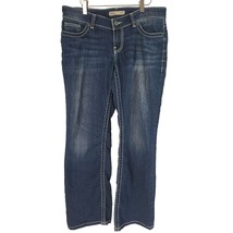 BKE Stella Bootcut Stretch Jeans 30R Womens Low Rise Medium Wash Blue Bottoms - £22.43 GBP