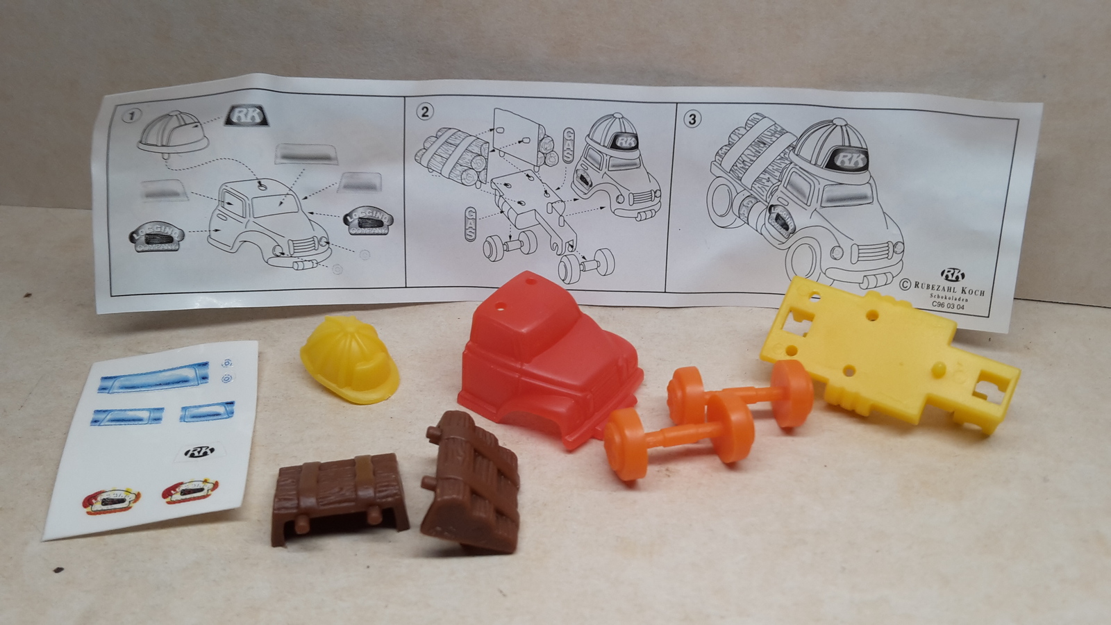 Rübezahl - C96 03 04 Cap Cars - Timber Truck + paper + sticker - Surpris... - $1.50