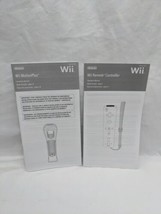 Nintendo Wii Remote And Motion Plus Operations Manuals - $9.89