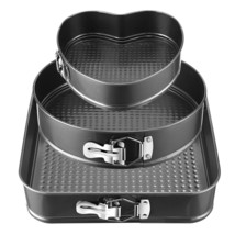 3PCS Non-stick Springform Cake Pan Leakproof 9&quot;10&quot;11&quot; Bakeware Removable... - £37.20 GBP