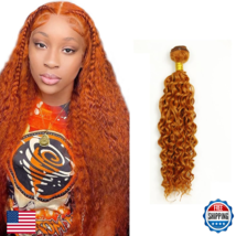 #350 Ginger Orange Bundles Human Hair Water Wave Human Hair Bundles 20 I... - $38.05