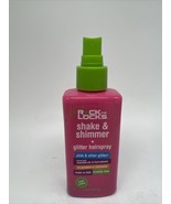 Rock The Locks Shake &amp; Shimmer Glitter Hairspray Pink Silver Glitter COM... - $8.60 CAD