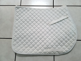 Hunt Seat Saddle Pad All Purpose White Horse Size New - £11.79 GBP