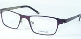 LAURA M.SEL9886 Colores 3 Uva Violeta Gafas Montura Metálica 51-19-135mm - £50.18 GBP