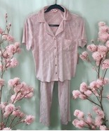 NWT Juicy Couture Light pink SOFT Pajama Set-short sleeve top &amp; pants-LARGE - $1,014.66 MXN