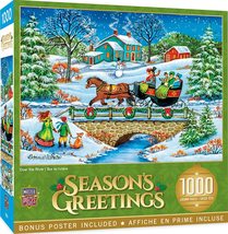 MasterPieces 1000 Piece Christmas Jigsaw Puzzle - Over The River - 19.25... - $14.69