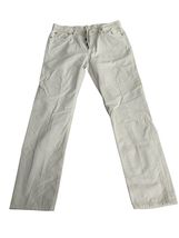 Sid Mashburn 5 Pocket White Corduroy Button Fly Pants Mens 36x32 Fits 34... - $47.45