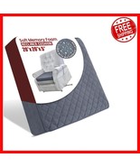 Large 20x20x5 Memory Foam Chair Cushion with Washable Cover - Gray Spa C... - $88.14 CAD