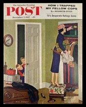 COVER ONLY The Saturday Evening Post December 7 1957 I Trapped My Fellow Cops - $9.45