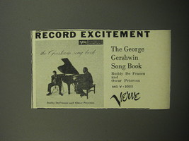 1957 Verve Records Ad - The George Gershwin Song Book Buddy de France - £14.44 GBP