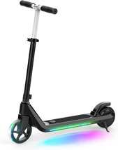 NEW Electric Scooter black, LED deck &amp; wheel lights 10 mph 2 spd 110 lb wt limit - £76.08 GBP