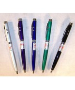 4 COLORED LASER POINTER PEN W LED LIGHT writing pens LAZER BEAM school b... - $12.97 CAD