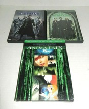 3 Matrix DVD Bundle Matrix Animatrix Matrix Reloaded Widescreen Edition - £4.38 GBP