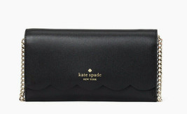 Kate Spade gemma wallet on chain Leather Wallet clutch ~NWT~ Black - £76.66 GBP