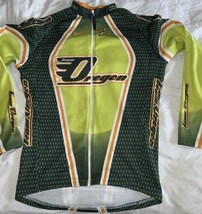 Giordana Cycling Team Oregon Bike Jersey size L  Fleece Lined Zip Long S... - $29.69