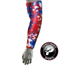 Boys Youth Football Baseball Compression Arm Sleeve Red White Royal Digi... - £7.18 GBP