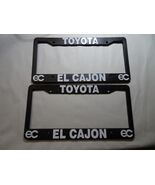 Pair of EL Cajon Toyota License Plate Frame Dealership Plastic - $38.52