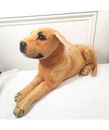 Tiger Tale Toys Mason Labrador Retriever yellow lab Plush Dog puppy real... - $12.00