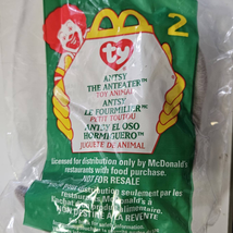 1999 McDonalds TY Teenie Beanie Babies Antsy the Anteater 2 New in Package - $9.90