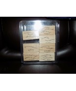 Stampin&#39; Up Rubber Stamp Set of 7 CURVY VERSES - Sayings, QUOTES, Baby C... - $36.54 CAD