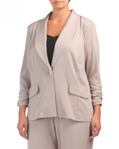 New Kasper Gray Jersey Career Jacket Size 1 X Size 2 X Size 3 X Women $99 - £58.12 GBP