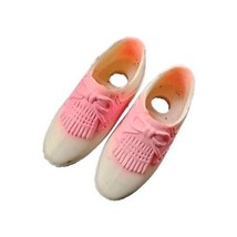 Vintage Kenner Doll Shoes Dusty Golf Sports Set Squishy White Pink Fring... - $10.84