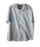 Molokai Surf Co 2XL Blue Button Up Men&#39;s Shirt - £5.97 GBP